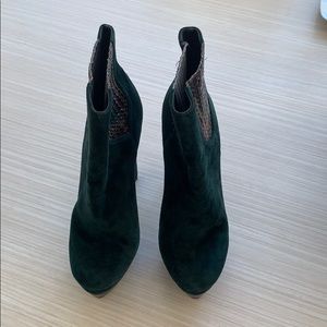 Rachel Zoe suede platform boots